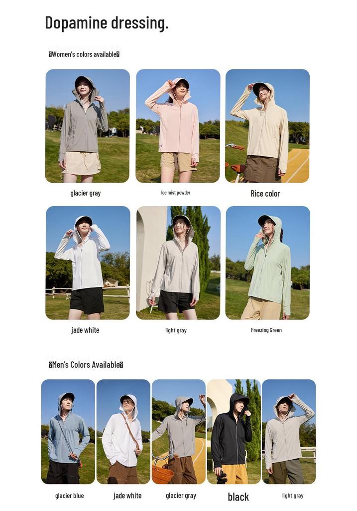 Ice Silk UV Protection Clothing: Unisex Outdoor Sun Shield with Detachable Hood for Cycling, Running, and Fishing