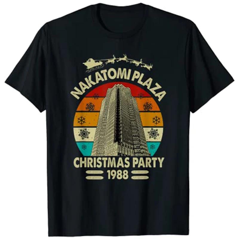 Nakatomi Plaza Christmas Party 1988 Movie Graphic TShirt Soft Cotton Crewneck Tee for Unisex S