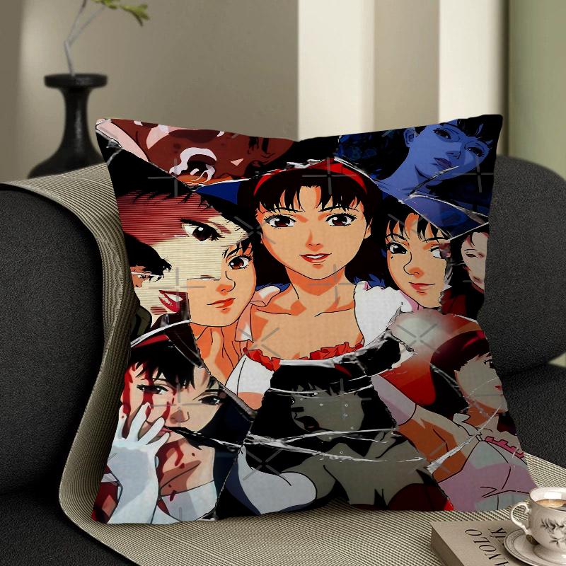 Perfect Blue Anime Office Cushion Pillowcase Car Cushion Cover45X45CM Lumbar Pillowcase Sofa Pillowcover
