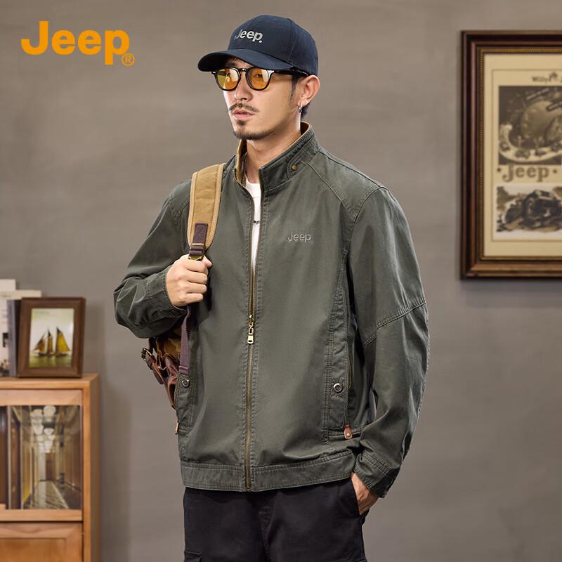 Jeep Men's 2025 Fall/Winter Reversible Stand-Collar Jacket