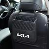 Car Seat Back Storage Bag Leather Garbage Bag Organizer For KIA KN K3 K5 Sportage Rio Sorento Picanto Ceed RIO 2 3 4 Accessories