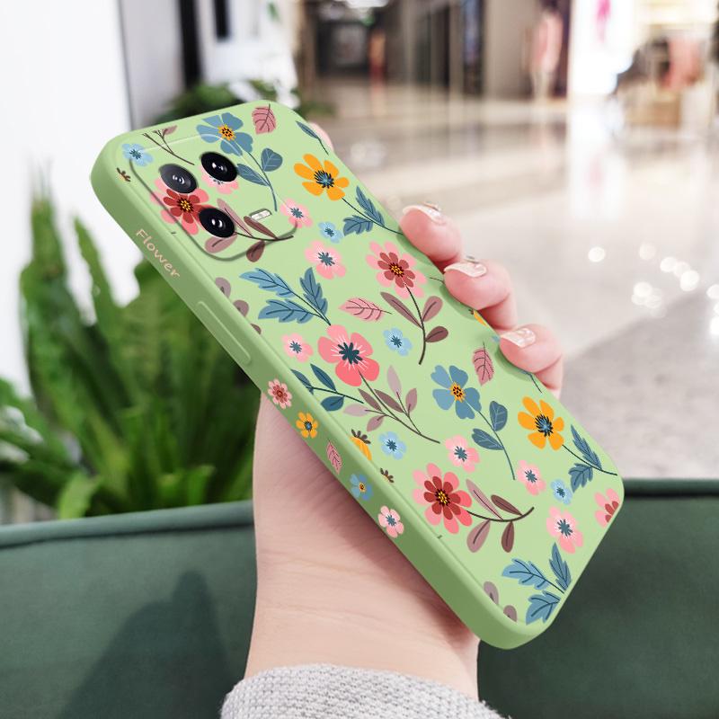 Flowerstalk Flower Phone Case For Xiaomi 15 15T 14 14T 13 13T 12 12X 12T 12S Mi 11 11T 10 10T Pro Max Lite Silicone Cover
