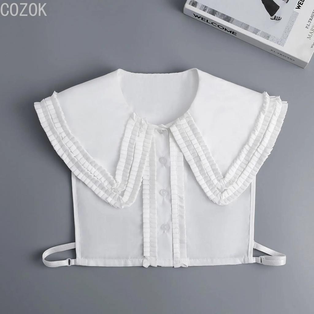 Girls Bowknots Lapel Shirt Detachable Collar Autumn Sweater Blouse Women Fake Collar Girls Removable Shirt Neck False Collar