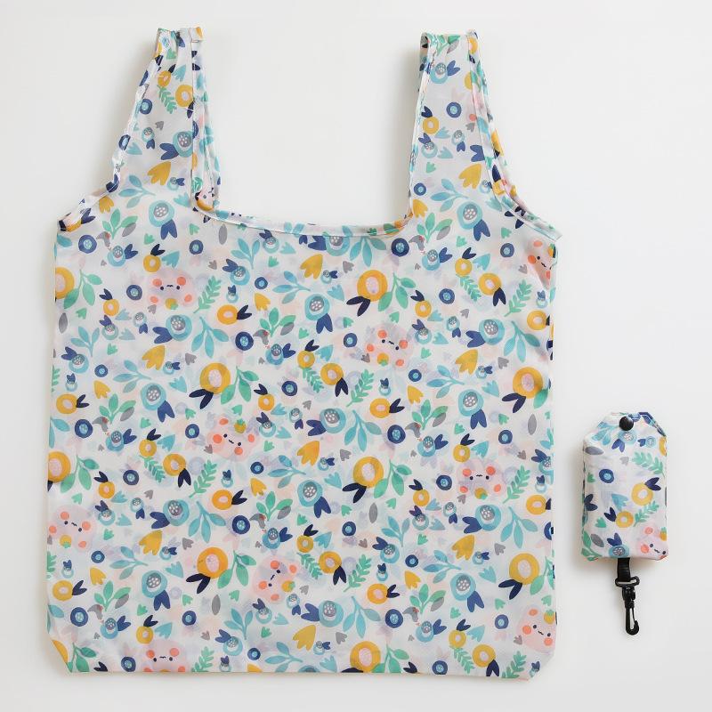 Folding Environmental Protection Shopping Bag Bag Travel Shoulder Portable Thickened Large Size Grocery Bag Supermarket Environmental Protection Bag