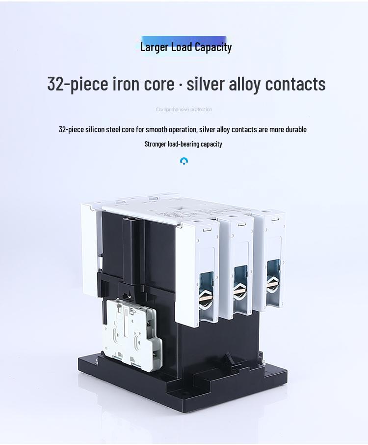 Silver Contacts AC Contactor CJX1-63: 75-400A, 380V