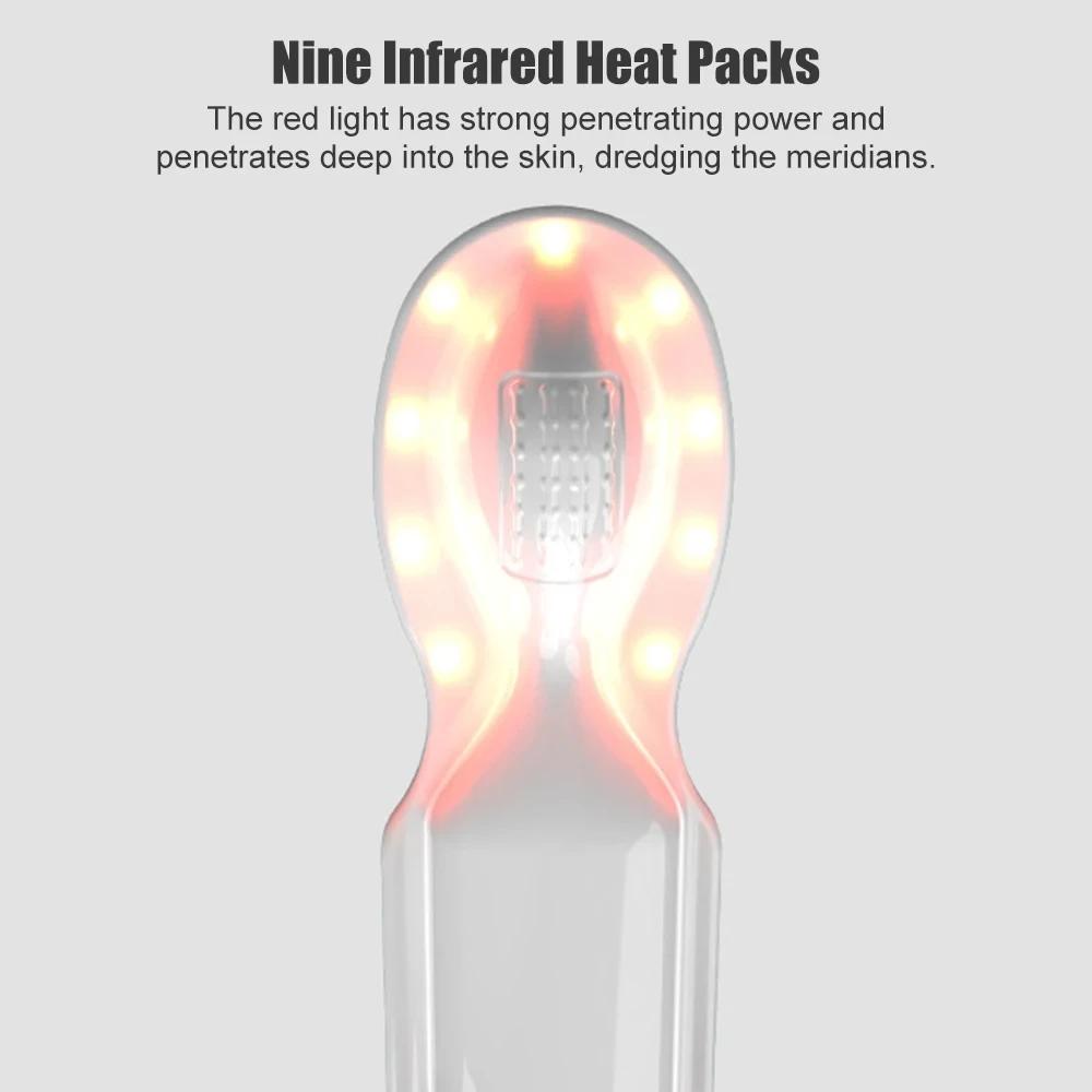 Hemoroidų gydymo masažuoklis vidurių užkietėjimui, raudonos šviesos, karšto kompreso, šildymo, vibracijos, hemoroidų šalinimas