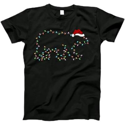 Polar Bear Xmas Lighting Santa Hat Polar Bear Christmas Long Sleeve T-Shirt T-Shirt, Tanktop, Long Sleeve, Sweatshirt, Hoodie for Men, Women, Kids
