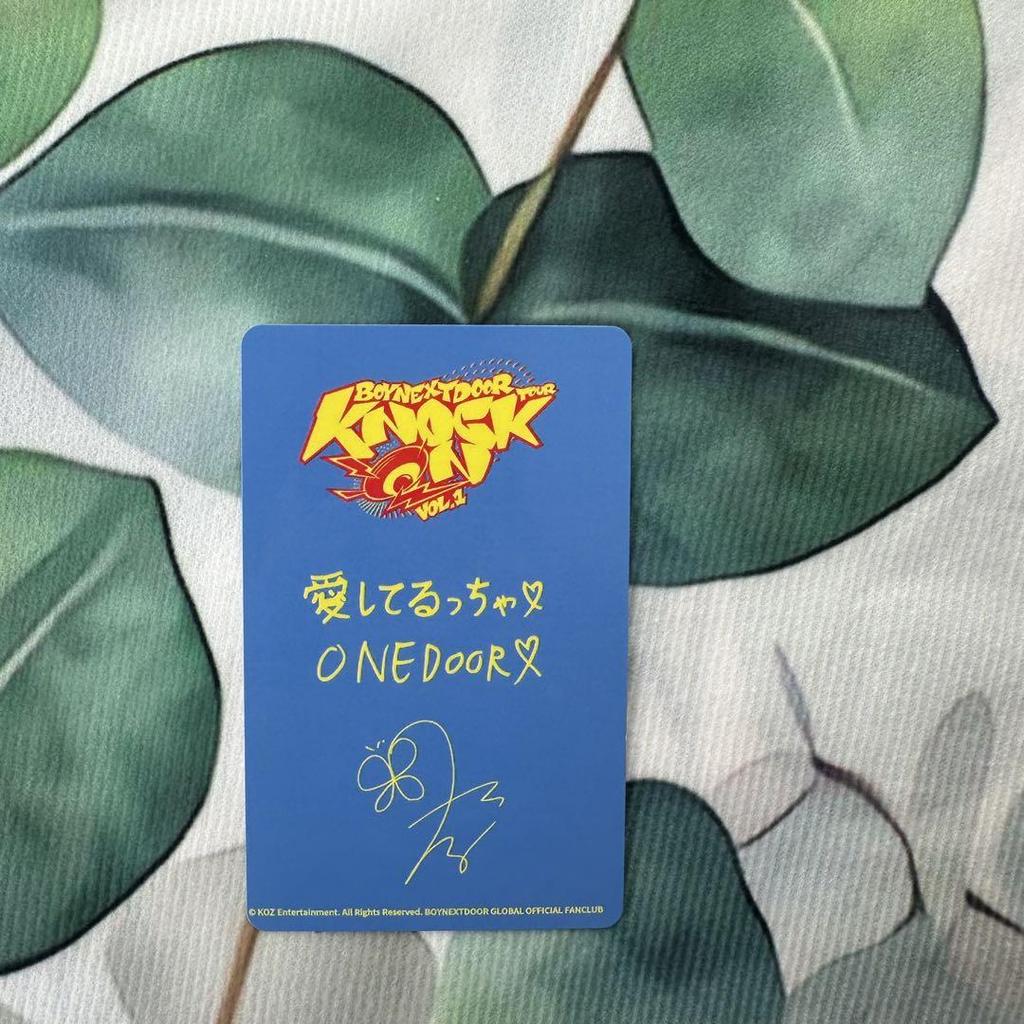 [USED] BOYNEXTDOOR Miyagi Prefecture Sendai Tesan Trading Card