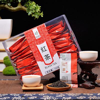 Premium Yijiangnan Authentic Keemun Black Tea 100g In PVC Box Small Tea Bags