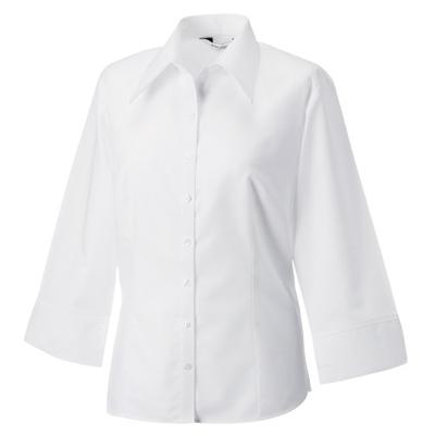Collection Womens/Ladies 3/4 Sleeve TencelÂ® Fitted Shirt
