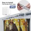 Sacred Jesus Stained Glass Shower Curtain - Creative Mosaic Religious Art Design - Indoor Home Bathroom Decor Art Bath Curtain