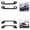 2 Pieces Door Handle Cover Accessory 51218122442 Black Trim for E34 Replace Parts
