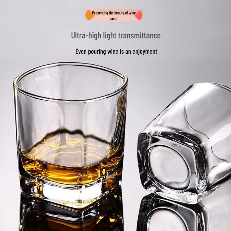 Jiwu Senlin Square Whiskey & Beverage Glass Set, 6-Piece