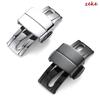 Watchband Buckle Stainless Steel Watch Strap Folding Buckles Clasps 16mm 18mm Double Press Polished Button Watches Accessories