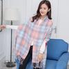 Premium Shawl Autumn and Winter New Maillard Imitation Cashmere Plaid Scarf Women's Thickened Warm Versatile Scarf