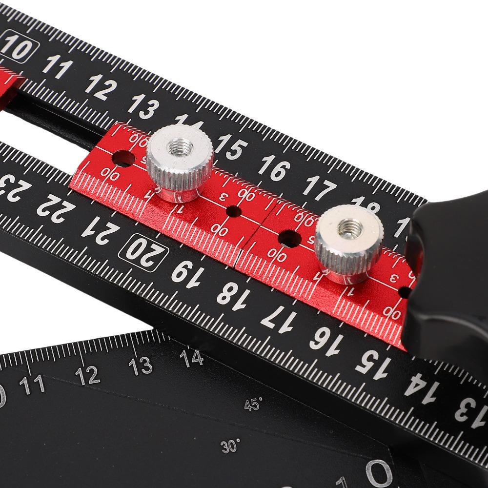 Metric T Square Cabinet Hardware Jig 4 in 1 Drilling Template Drawer Door Installation