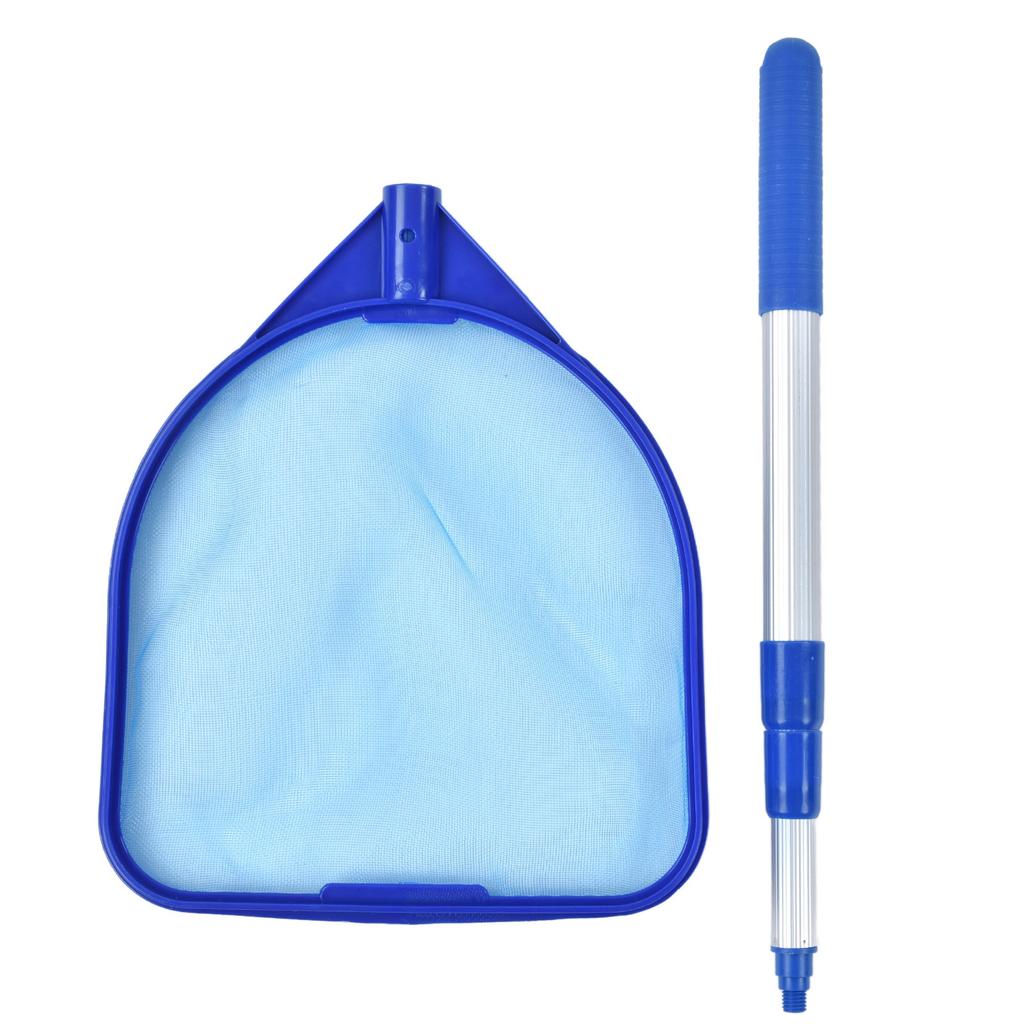 Pool Skimmer Net Quick Cleaning Three Section Telescopic Rod Pool Cleaning Tools for Hot Tubs Spas Fountains