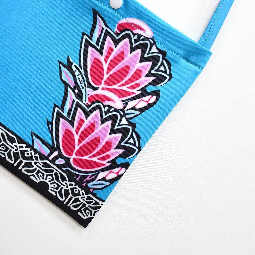 Children's Fashion Printed Denim Top And Short Skirt Set