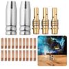 Diffusers Set Contact Tips Kit MIG Welding As Shown In The Picture 25 Piece Welding Nozzle Kit 0.6mm Contact Tips 2 Nozzles