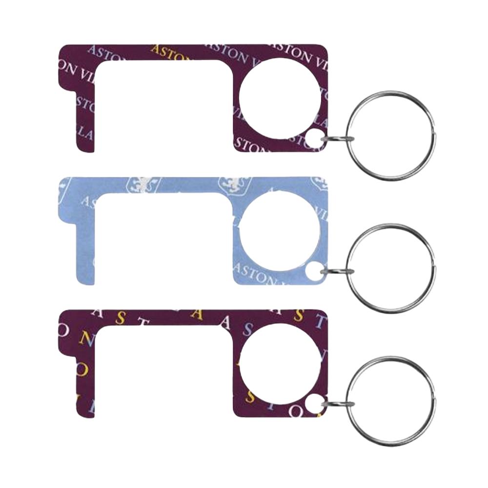 Aston Villa FC No Touch Keyring (Pack of 3)