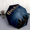 1pc Harry Potter Always Automatic Folding Umbrella - Compact 8-Rib Design, Durable Plastic & Iron1478L