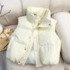 Cotton Vest Women's Short Autumn and Winter Korean Version Vest Padded Jacket Thickened Vest