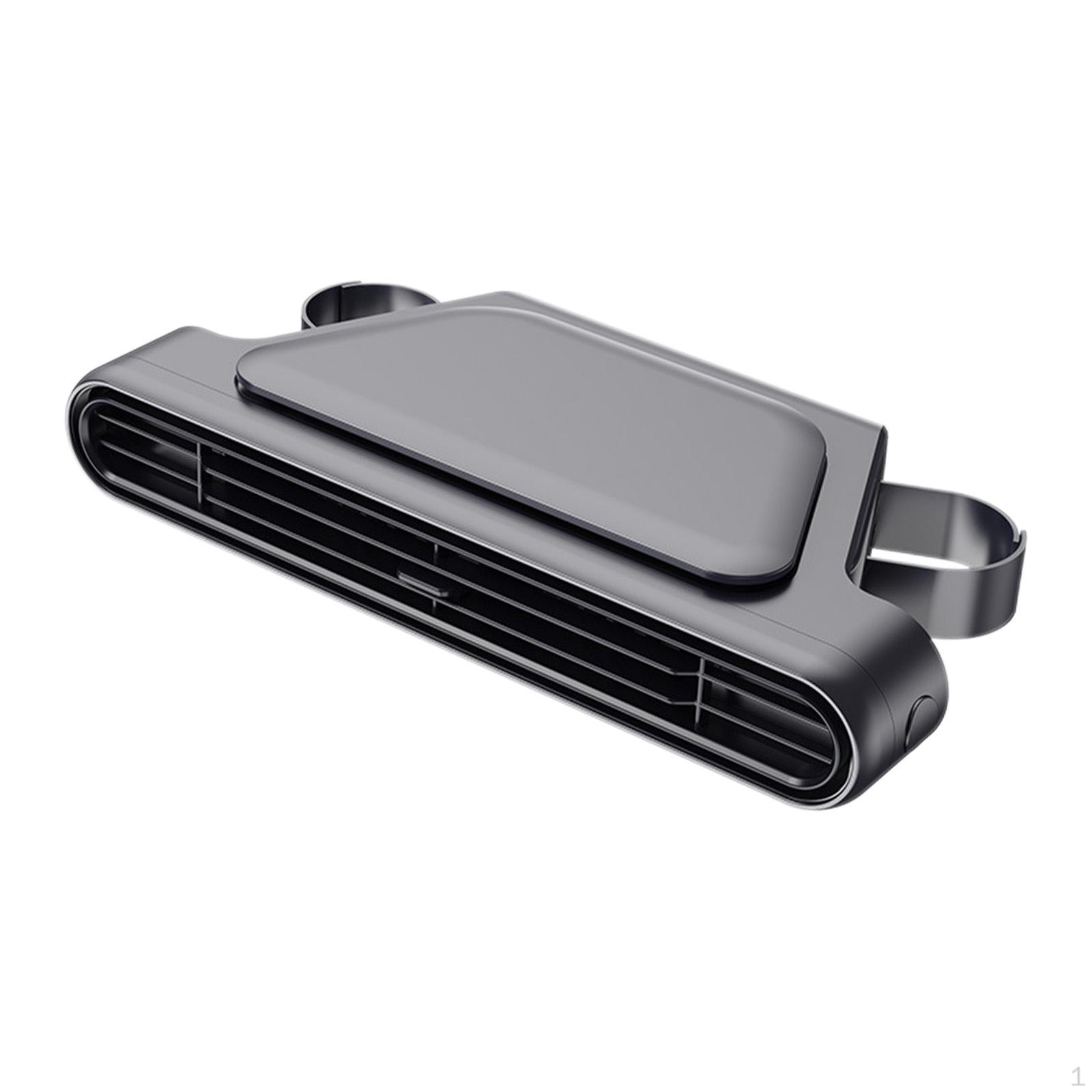 

Cooling Fan for Backseat Easy Installation Speed Adjustable Air Circulation RV Driving Black