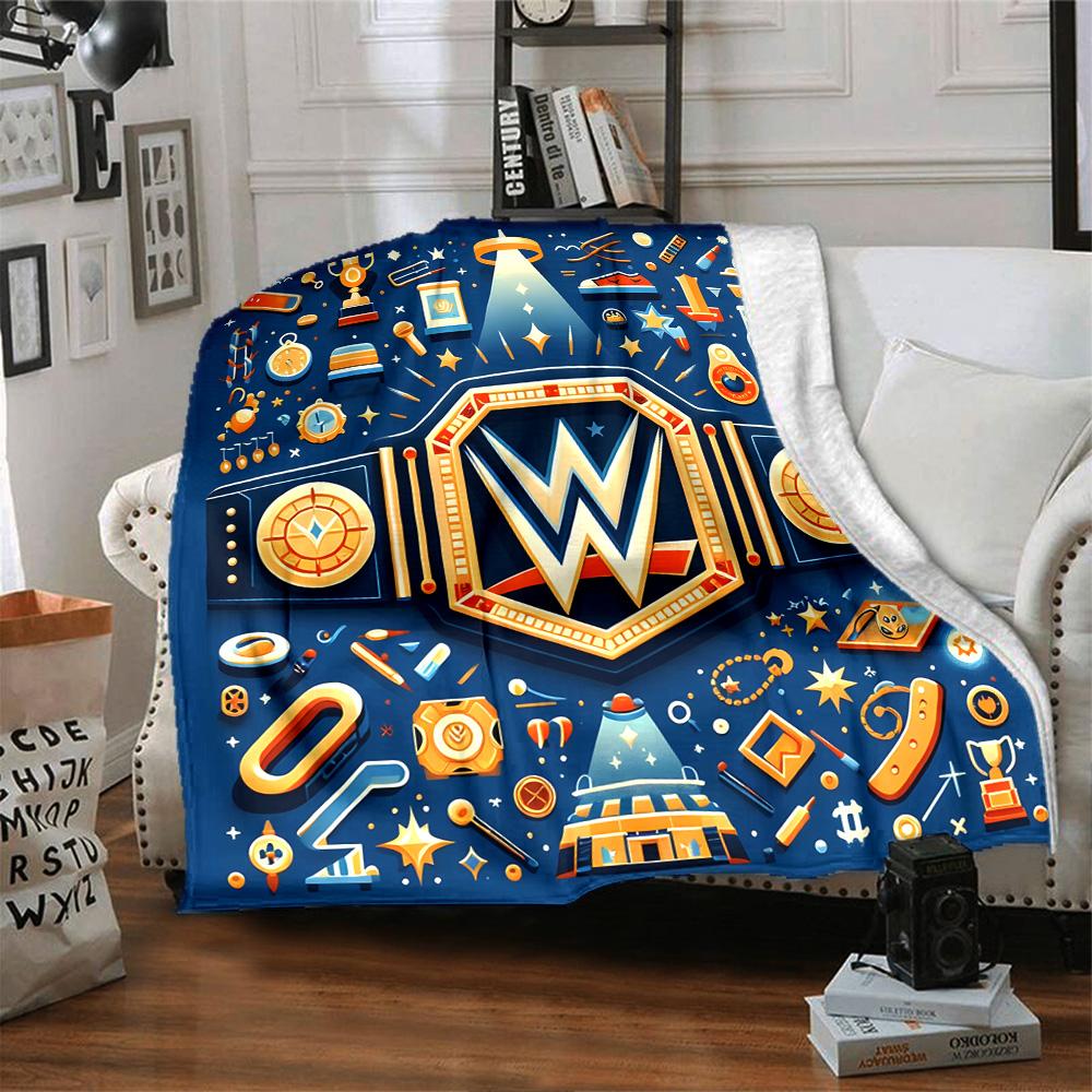 Wrestlemania Blanket Durable Comfort Perfect for Bed Office Chair Chair All-Season Use Modern Style Suitable for Gifting Relatives and Friends