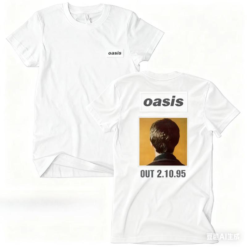 

In the summer and autumn of 2025, the streetwear band Oasis printed T-shirts are loose and trendy men s and women s sport tops 4XL