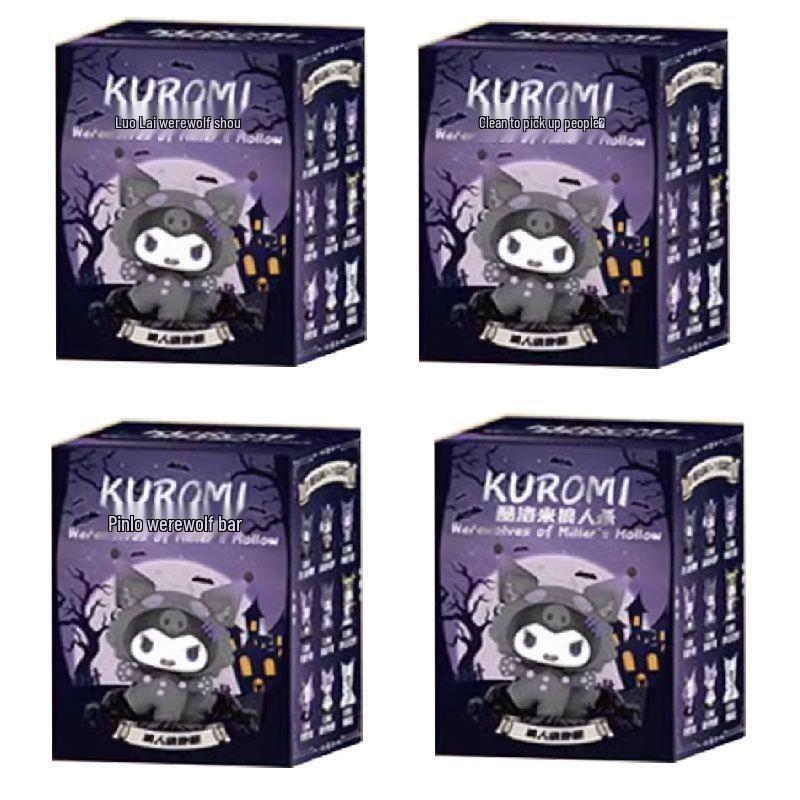 Sanrio Werewolf Series Kuromi Figurine Desktop Ornament Birthday Gift