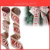 Elegante 2 Meter Weihnachtsband-Girlande mit Merry Christmas Buchstaben zur DIY-Dekoration