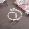 Dainty Dragon Shape Rings Adjustable Open Rings Graceful Accessory for Women Girl