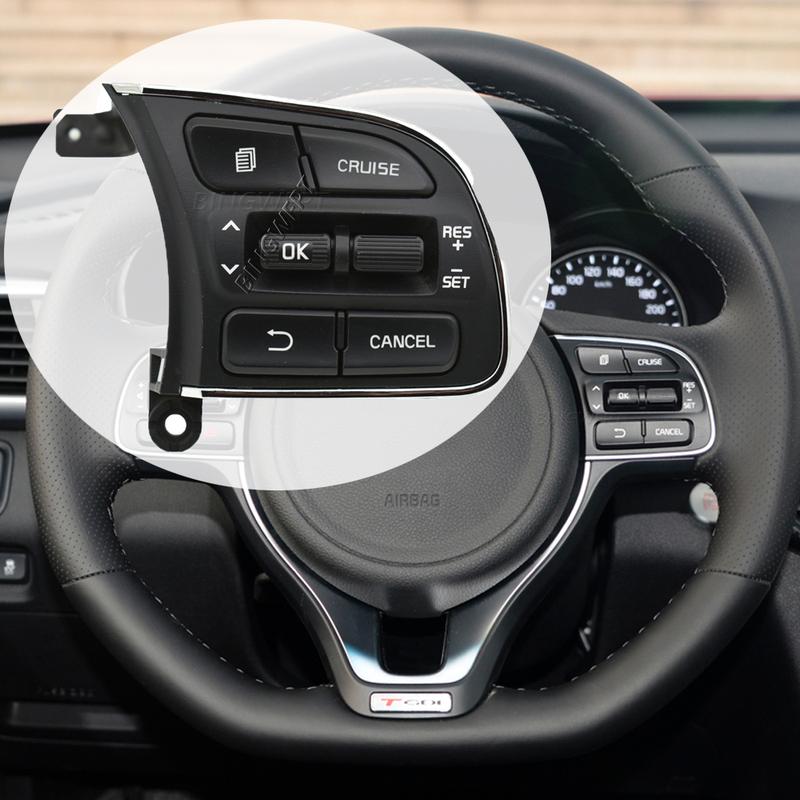 BINGWFPT Для Kia K5 2016 2017 2018 Кнопка круиз-контроля на руле Автомобильные аксессуары Правая кнопка Переключатель кнопок