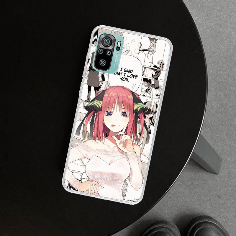 Nino Nakano Anime Phone Case Cover for Xiaomi Redmi Note 15 14 13 12 11 Pro Plus 14S 12S 11S 11T 11E 10S 10 Customized Fundas Re