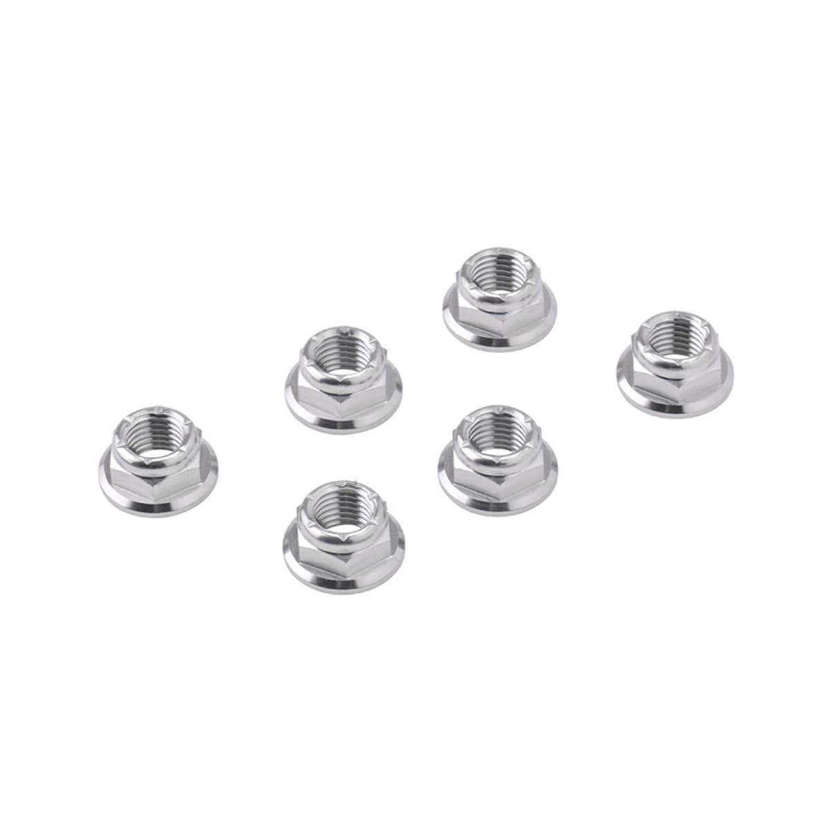 

ZETA RACING Titanium Sprocket Nut Set M10 P=1.25 (6 pieces) General Purpose D6970 (Old Product Number: ZT35-1006) Dirt Freak DIRTFREAK