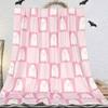 Halloween Pumpkin Spider Web Flannel Blanket Soft Warm Home Throw Gift