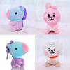 Adorable Kpop Bts Bt21 Seated Doll Plush Toy Collection Featuring Tata Cooky Chimmy Koya Shooky Mang