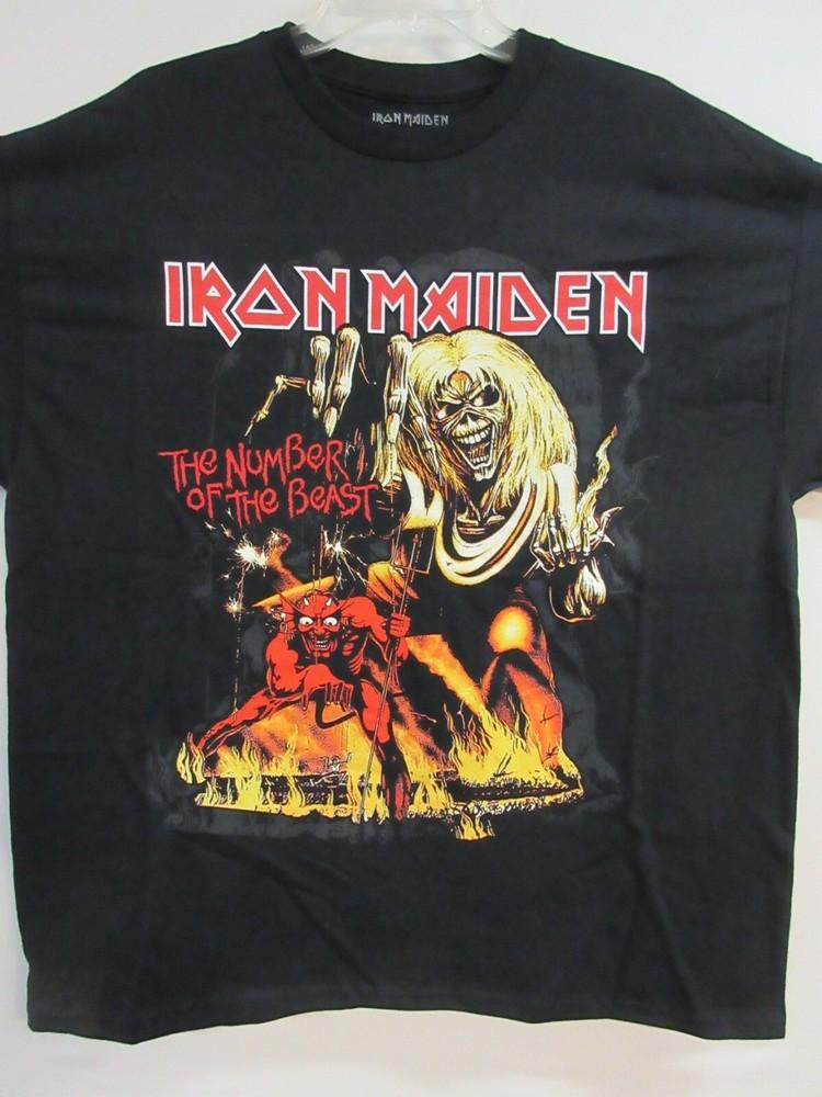 IRON MAIDEN OFFICIAL MERCH 2022 NUMBER OF THE BEAST BAND MUSIC  LARGE Unisex T-Shirt XXXXL