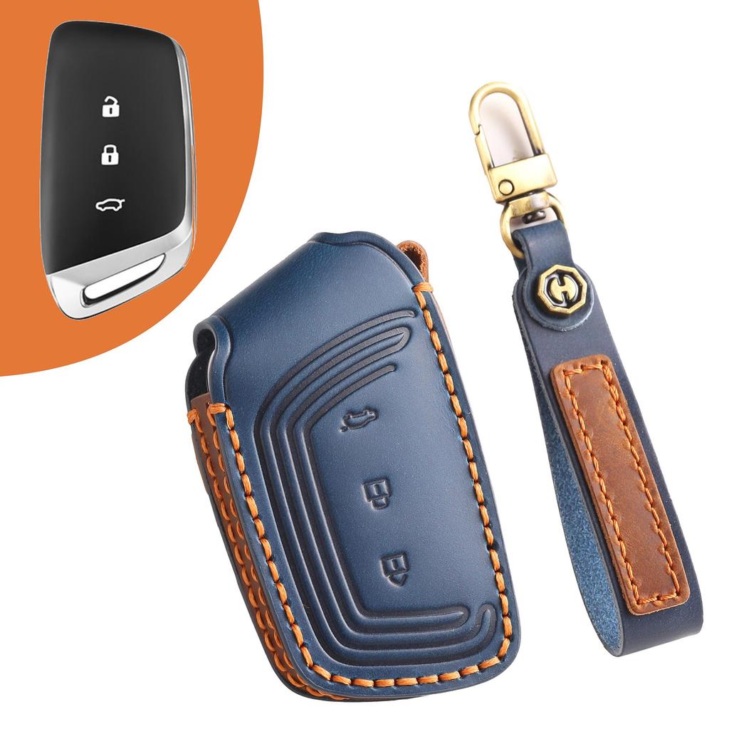 [Proton] Car Key Cover Cowhide Handmade Suitable for L3/L5/X50/X70