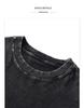 Men's Vintage Distressed Oversized Drop Shoulder T-Shirt, European Size, 230g, Short Sleeve
