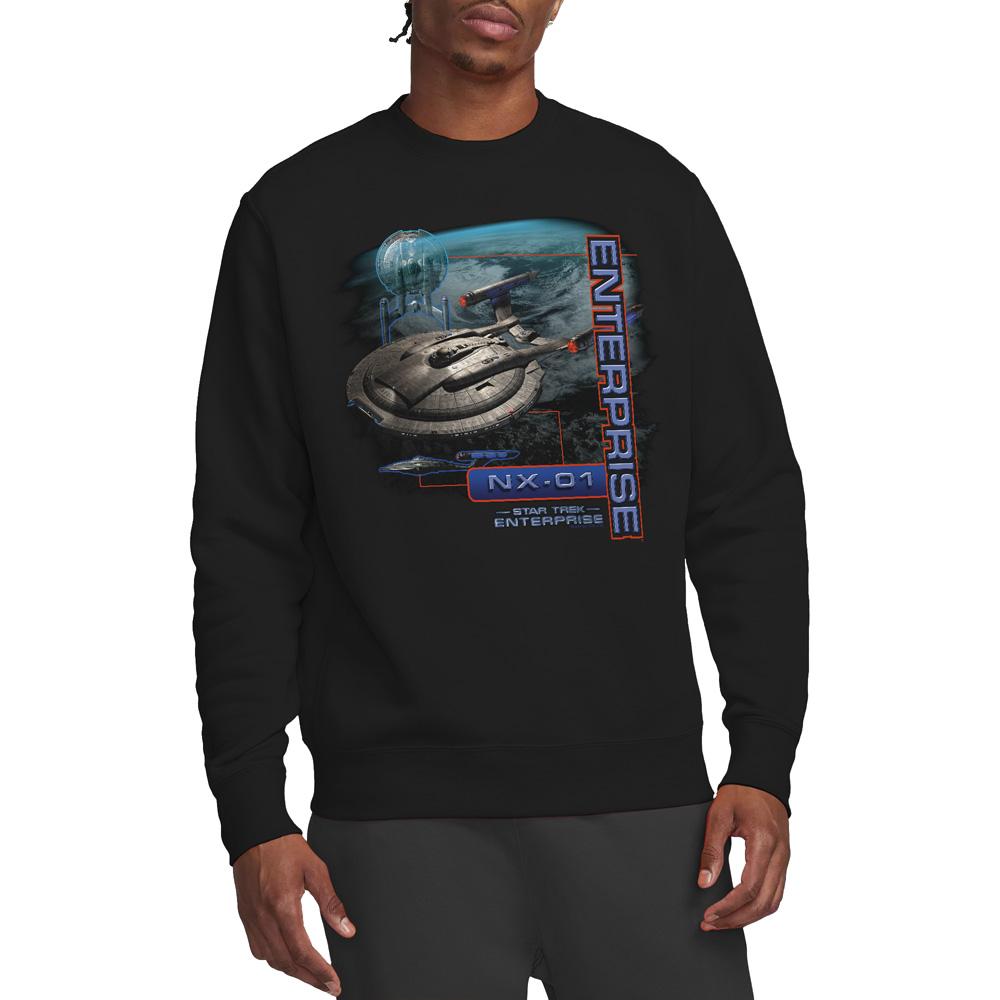 Star Trek Unisex Adult Enterprise NX 01 Sweatshirt