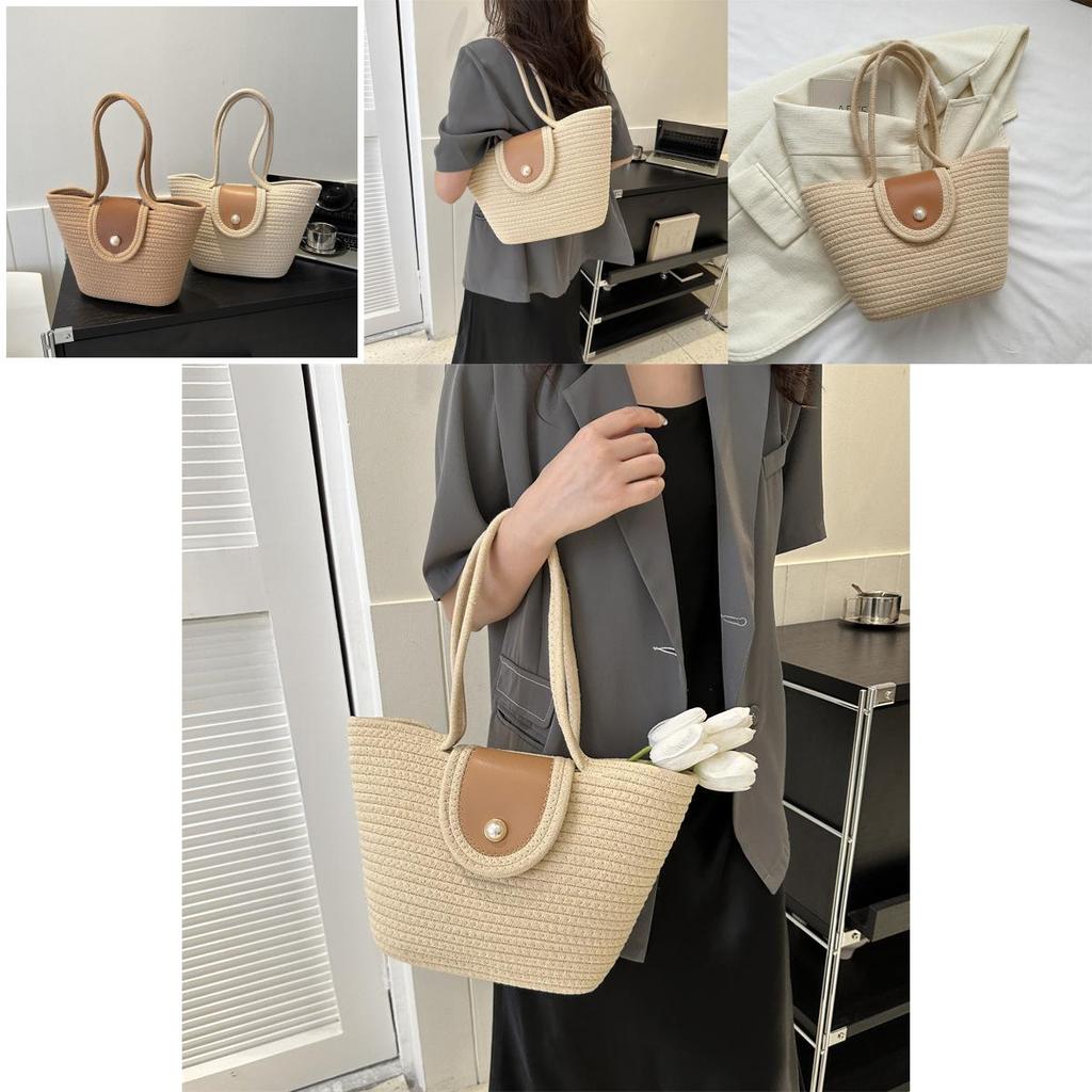 Large Capacity Popular Woven Bag 2023 Summer New Trend Fashion Shoulder Bag