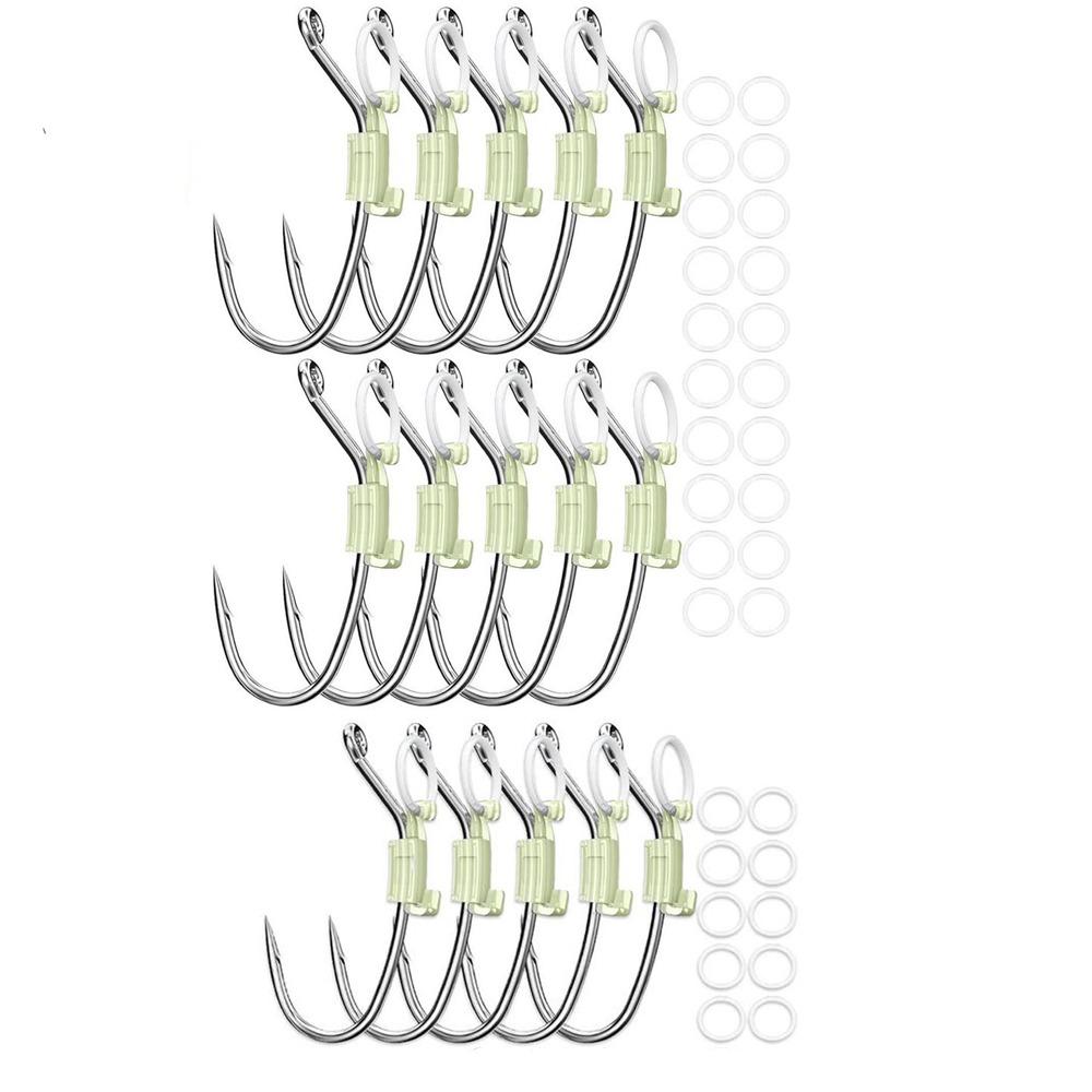 5/10/20Pcs Anti-entanglement Luminous Bait Fixed Holder Set Fishing Hooks  for Fishing Accessories