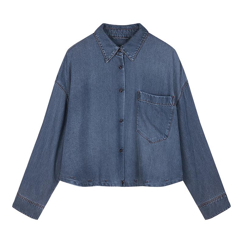 JNBY 2026 Spring Loose H-Shape Long-Sleeve Shirt S