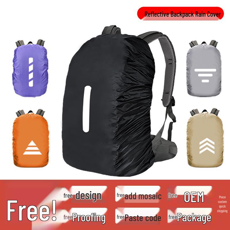 Customized Reflective Waterproof Backpack Rain Cover for Hiking, Cycling, and School 25L XS (for 15-25L)