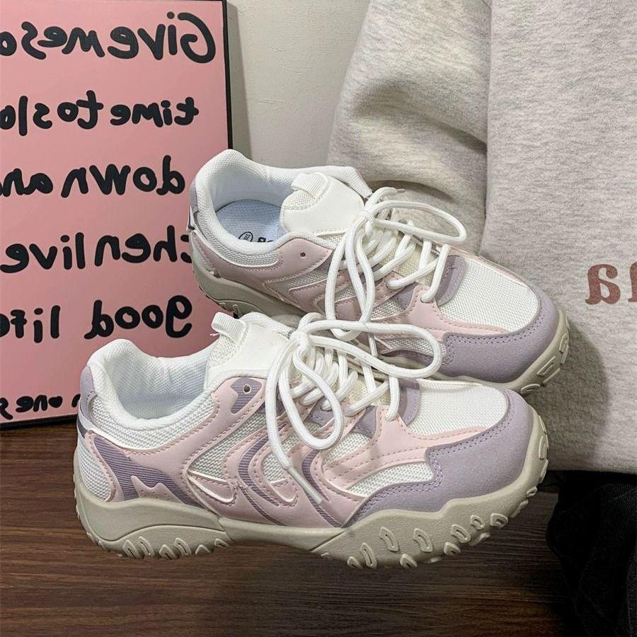 Popular mountaineering dad shoes children 2025 autumn new mesh breathable women's shoes versatile soft-soled casual sports shoes