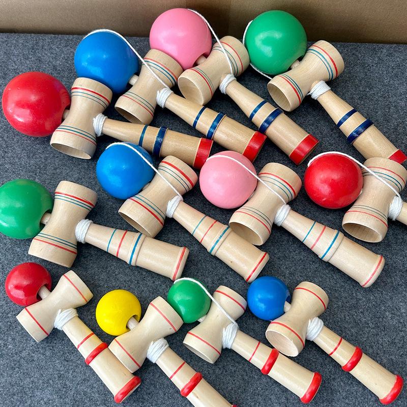 Wooden Kendama Skill Ball, DIY Educational Toy for Kids to Improve Hand-Eye Coordination