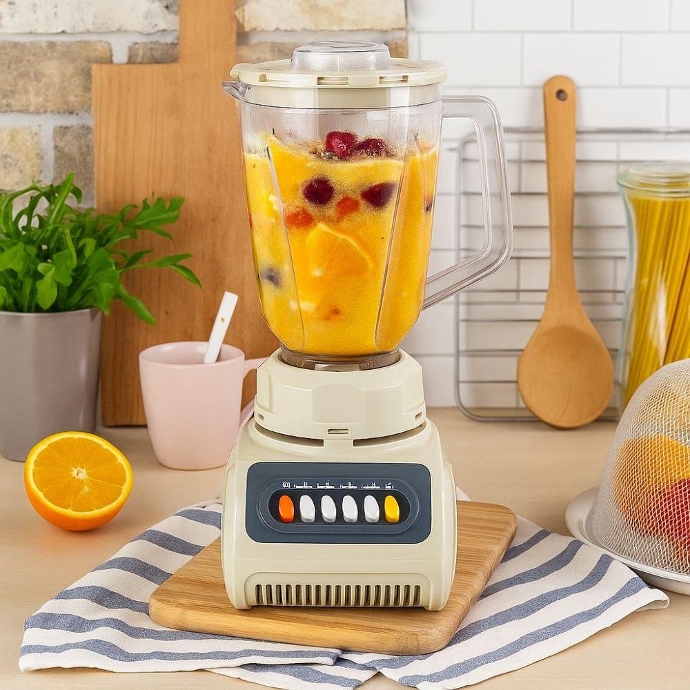 Elektrischer Entsafter mit 1,5 Litern Fassungsvermögen, Edelstahl, Gemüse- und Obstmixer, Beilagennahrung