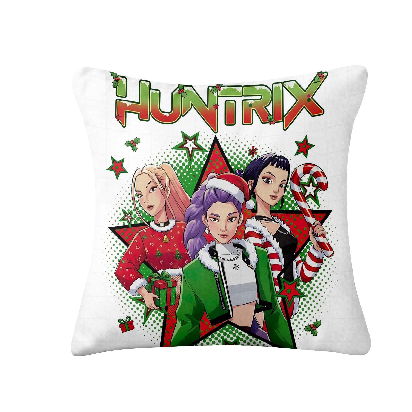 

Peach Skin Velvet Printed Pillowcase, Home Decoration Pillowcase, Easy To Clean, 18*18in Pillowcase, Suitable For Sofa, Car, Bed One Size