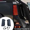 1 Pair Car 3-rows D-pillar Light Taillights Turn Warning LED Side Panel Lights Modification Accessories For Jetour Traveler T2
